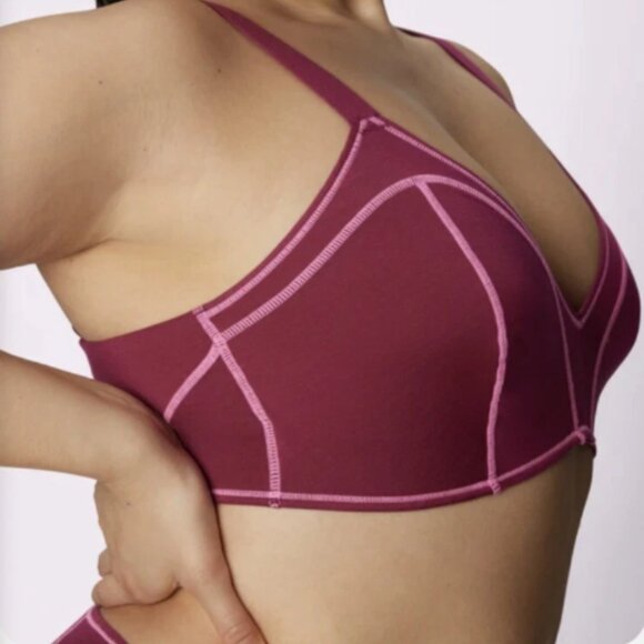 Parade vintage soft triangle bralette Lambrusco pop - Picture 3 of 9